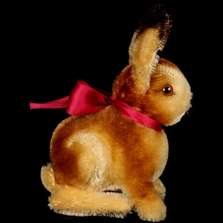 Rare Next To Largest Brother Steiff Early Sitting Hase Rabbit Bunny Before Sonny 2 IDS 3 Rare Next To Largest Brother Steiff Early Sitting Hase Rabbit Bunny Before Sonny 2 IDS - Image 3