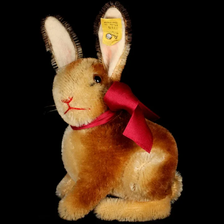 Rare Next To Largest Brother Steiff Early Sitting Hase Rabbit Bunny Before Sonny 2 IDS 6 Rare Next To Largest Brother Steiff Early Sitting Hase Rabbit Bunny Before Sonny 2 IDS - Image 6