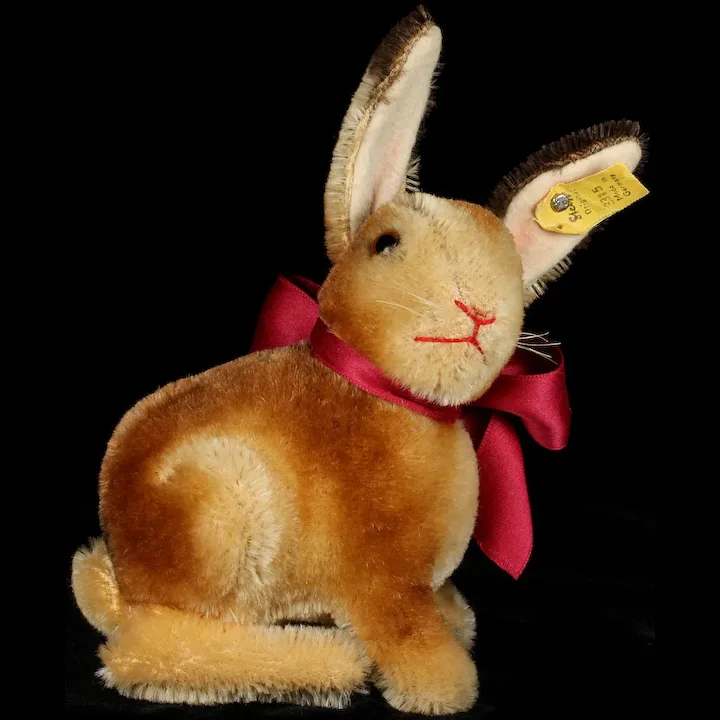 Rare Next To Largest Brother Steiff Early Sitting Hase Rabbit Bunny Before Sonny 2 IDS 7 Rare Next To Largest Brother Steiff Early Sitting Hase Rabbit Bunny Before Sonny 2 IDS - Image 7