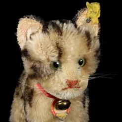 Next To Largest Sister Steiff Standing Tabby Cat Kitten All ID