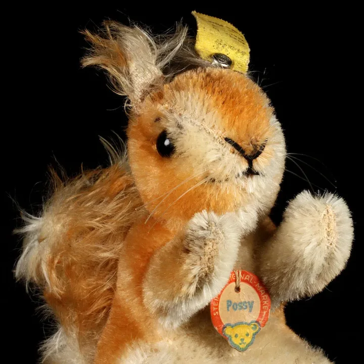 Next To Smallest Steiff Begging Possy Red Squirrel All ID 1 Next To Smallest Steiff Begging Possy Red Squirrel All ID