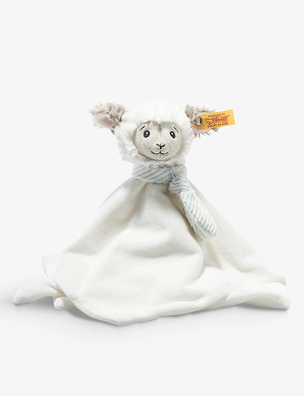 Steiff Cuddly Friends Lita Lamb Woven Comforter 26cm X 26cm 1 Steiff Cuddly Friends Lita Lamb Woven Comforter 26cm X 26cm