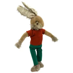 Schuco Bigo Bello Boy Dressed Rabbit With ID - 45 Cm / 18" - Great Vintage Bunny Doll