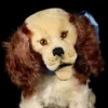 Rare Seated 17 Cm Brown And White Early Post-WWII Steiff Cockie Cocker Spaniel Puppy Dog US-Zone