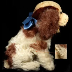 Rare Seated 17 Cm Brown And White Early Post-WWII Steiff Cockie Cocker Spaniel Puppy Dog US-Zone -Steiff Seated 17 cm Brown White Early pic 4o 720 9f96f868 0