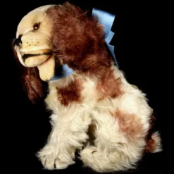 Rare Seated 17 Cm Brown And White Early Post-WWII Steiff Cockie Cocker Spaniel Puppy Dog US-Zone -Steiff Seated 17 cm Brown White Early pic 9o 720 38655c2b 0