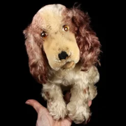 Rare Seated Brown And White Steiff Cockie Cocker Spaniel Puppy Dog 2 IDs 1959 ONLY -Steiff Seated Brown White Steiff Cockie Cocker pic 10o 720 a0d4d8a1 0