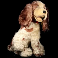 Rare Seated Brown And White Steiff Cockie Cocker Spaniel Puppy Dog 2 IDs 1959 ONLY -Steiff Seated Brown White Steiff Cockie Cocker pic 5o 720 c67c5cc9 0