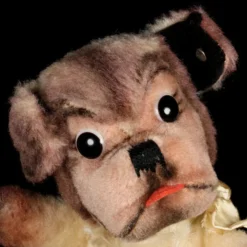 Rare Steiff BALL Mopsy Pug Puppy Dog Two Years Only ID