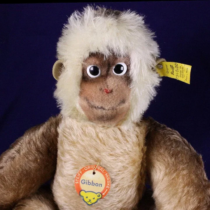 Rare Steiff BIG BROTHER Gibbon Ape All ID 1962-1966 Only Talks! 1 Rare Steiff BIG BROTHER Gibbon Ape All ID 1962-1966 Only Talks!