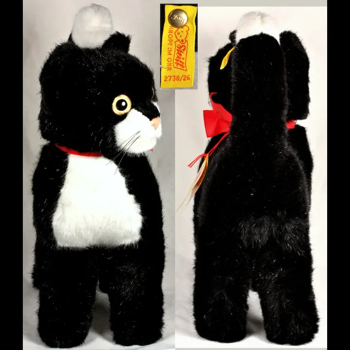 Steiff Big Sister SPARKLING Black And White Tuxedo Cat Kitten Dossy 2 IDs Plus Care Booklet 2 Steiff Big Sister SPARKLING Black And White Tuxedo Cat Kitten Dossy 2 IDs Plus Care Booklet - Image 2