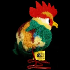 Steiff Early Gorgeous Coloring Nomotta Wool Miniature PomPom Rooster Bird All ID Trailing F Button 1938 To 1943 -Steiff Steiff Early Gorgeous Coloring Nomotta Wool pic 5o 720 02b67a21 0