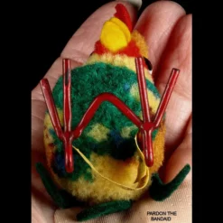 Steiff Early Gorgeous Coloring Nomotta Wool Miniature PomPom Rooster Bird All ID Trailing F Button 1938 To 1943 -Steiff Steiff Early Gorgeous Coloring Nomotta Wool pic 8o 720 a8c107b5 0
