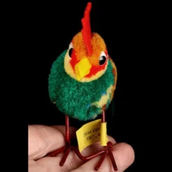 Steiff Early Gorgeous Coloring Nomotta Wool Miniature PomPom Rooster Bird All ID Trailing F Button 1938 To 1943 -Steiff Steiff Early Gorgeous Coloring Nomotta Wool pic 9o 720 0b37c0d0 0