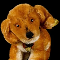 Rare Steiff Early Tiny Sister Seated Bazi Dachshund Puppy Dog All ID