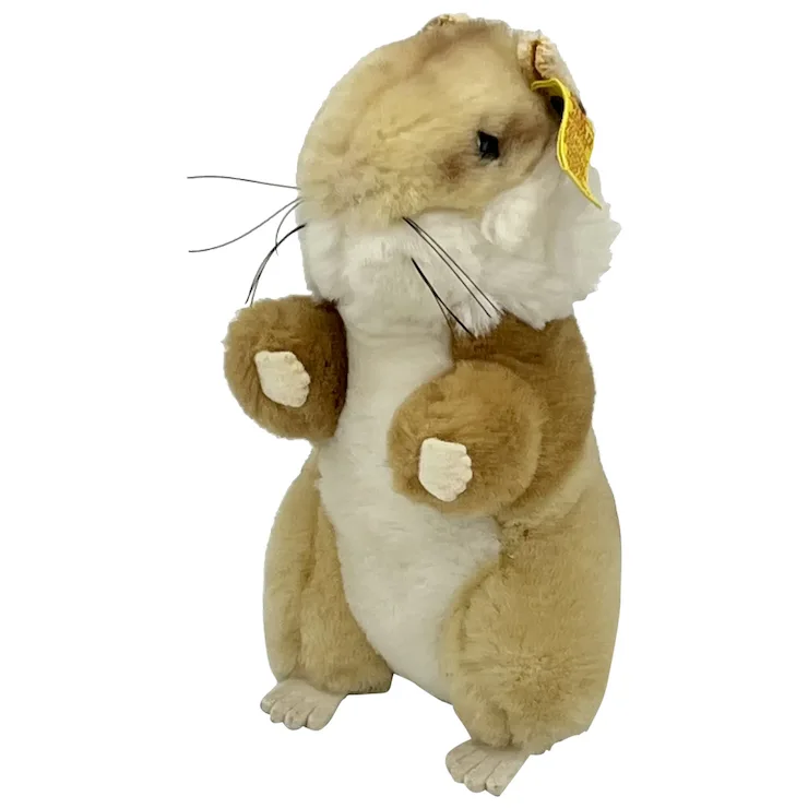 Steiff Goldy Hamster With ID - Button-in-ear And Stock Tag - 16 Cm / 6 1/2" 1 Steiff Goldy Hamster With ID - Button-in-ear And Stock Tag - 16 Cm / 6 1/2"
