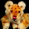 RARE Steiff LEA Lioness (NAMED) Wild Cat Hand Puppet Chest Tag ID