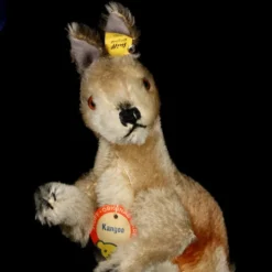 Rare Steiff MALE (No Pouch) Kangoo Kangaroo Poseable Head And Arms All ID