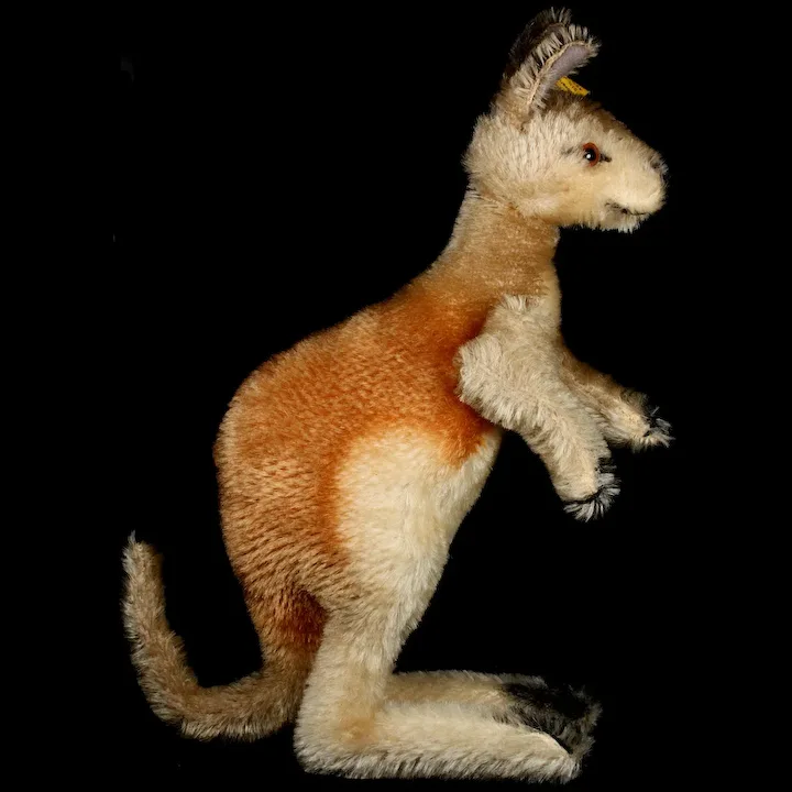 Rare Steiff MALE (No Pouch) Kangoo Kangaroo Poseable Head And Arms All ID 3 Rare Steiff MALE (No Pouch) Kangoo Kangaroo Poseable Head And Arms All ID - Image 3
