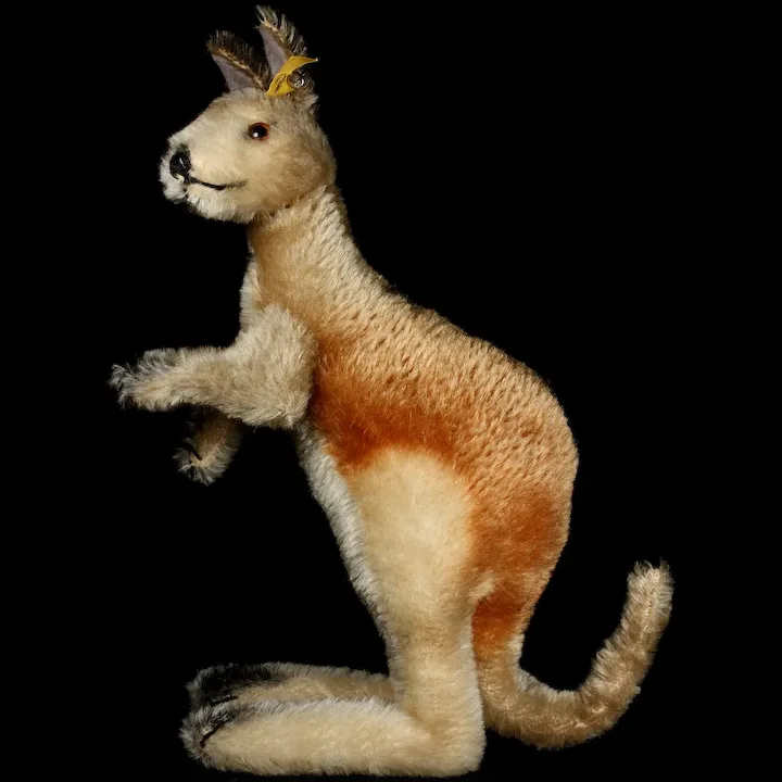 Rare Steiff MALE (No Pouch) Kangoo Kangaroo Poseable Head And Arms All ID 8 Rare Steiff MALE (No Pouch) Kangoo Kangaroo Poseable Head And Arms All ID - Image 8