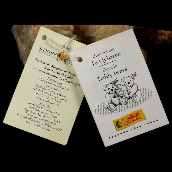 Steiff Mini Millenium 5xJointed Teddy Bear All ID Part Of The Decade Series 12 Steiff Mini Millenium 5xJointed Teddy Bear All ID Part Of The Decade Series - Image 12