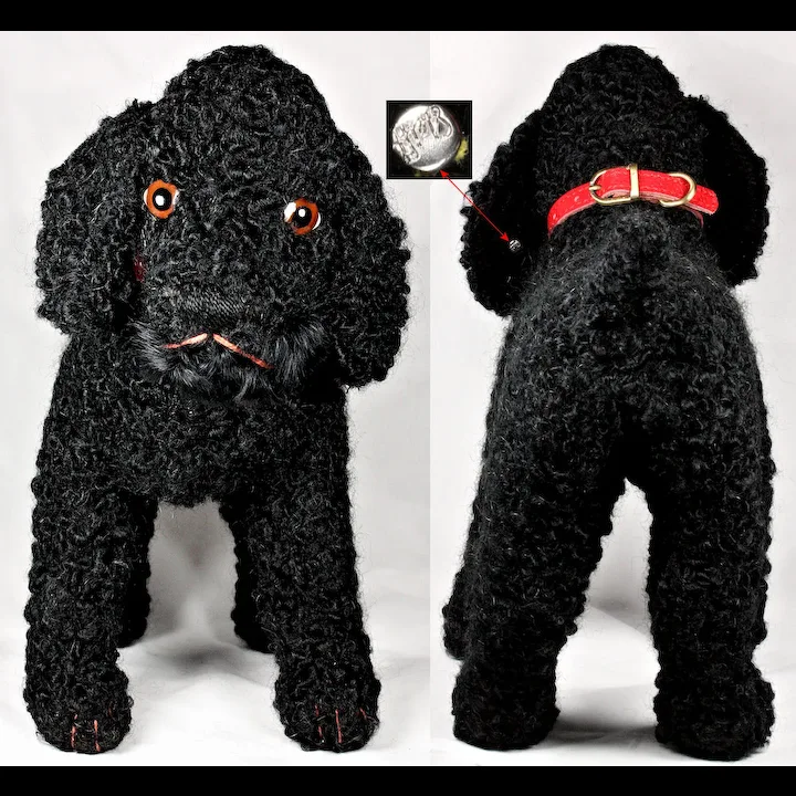 Rare Steiff Puppy Dog MAIDY Big Brother Miniature Poodle ID MADE ONLY IN 1959! 2 Rare Steiff Puppy Dog MAIDY Big Brother Miniature Poodle ID MADE ONLY IN 1959! - Image 2