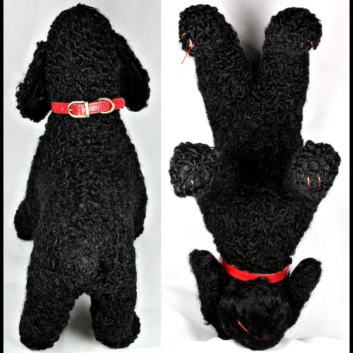 Rare Steiff Puppy Dog MAIDY Big Brother Miniature Poodle ID MADE ONLY IN 1959! 5 Rare Steiff Puppy Dog MAIDY Big Brother Miniature Poodle ID MADE ONLY IN 1959! - Image 5