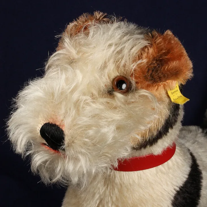 Sweet Big Brother Steiff Foxy Wire Haired Fox Terrier Puppy Dog 2 IDs 1 Sweet Big Brother Steiff Foxy Wire Haired Fox Terrier Puppy Dog 2 IDs