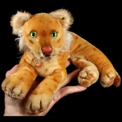Rare Sweet Earliest Series Little Brother Steiff Reclining Lion Cub Jungloewe Wild Cat Gorgeous Coloring 2 IDs Magic Eyes! -Steiff Sweet Earliest Series Little Brother Steiff pic 9o 720 557e0bef 0