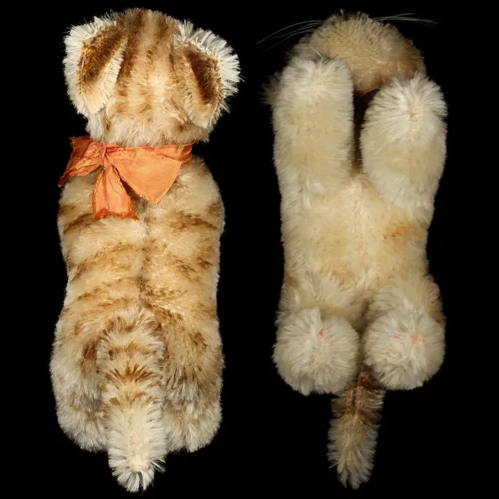 Sweet Next To Largest Sister Steiff Brown Tabby Striped Kitten Cat Tapsy ID 5 Sweet Next To Largest Sister Steiff Brown Tabby Striped Kitten Cat Tapsy ID - Image 5