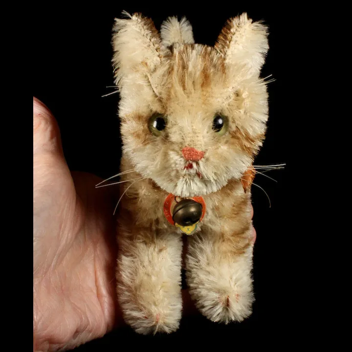 Sweet Next To Largest Sister Steiff Brown Tabby Striped Kitten Cat Tapsy ID 6 Sweet Next To Largest Sister Steiff Brown Tabby Striped Kitten Cat Tapsy ID - Image 6