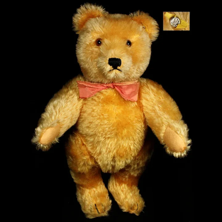 Sweet Steiff 5xJointed 11-inch Gold Original Teddy Bear ID 2 Sweet Steiff 5xJointed 11-inch Gold Original Teddy Bear ID - Image 2