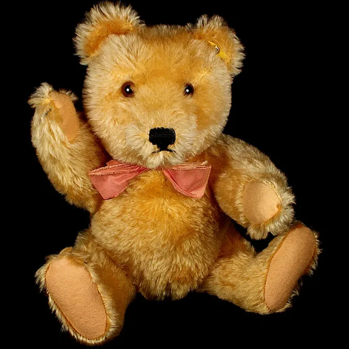 Sweet Steiff 5xJointed 11-inch Gold Original Teddy Bear ID 7 Sweet Steiff 5xJointed 11-inch Gold Original Teddy Bear ID - Image 7