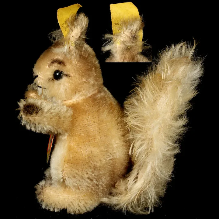 Tiny Brother Brown Striped Steiff Possy Squirrel All ID 4 Tiny Brother Brown Striped Steiff Possy Squirrel All ID - Image 4