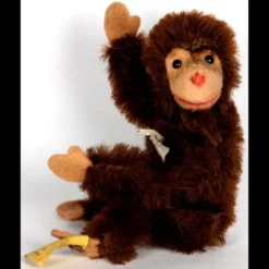 Tiny Brother Early Post WWII Model Steiff 5xJointed Jocko Chimpanzee (NOT Monkey) 2 IDs Plus US-Zone Flag -Steiff Tiny Brother Early Post WWII Model pic 8o 720 0e689afe 0