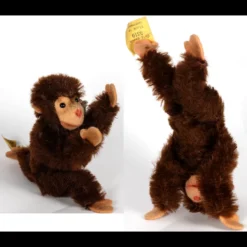 Tiny Brother Early Post WWII Model Steiff 5xJointed Jocko Chimpanzee (NOT Monkey) 2 IDs Plus US-Zone Flag -Steiff Tiny Brother Early Post WWII Model pic 9o 720 385ac1a7 0