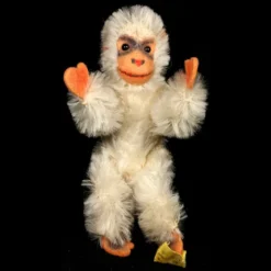 Rare Tiny Brother Early Steiff 5xJointed WHITE Jocko Chimpanzee (not Monkey!) 2 IDs -Steiff Tiny Brother Early Steiff 5x7878Jointed WHITE pic 11o 720 e23b3969 0