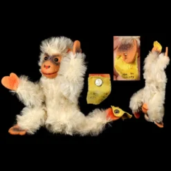 Rare Tiny Brother Early Steiff 5xJointed WHITE Jocko Chimpanzee (not Monkey!) 2 IDs -Steiff Tiny Brother Early Steiff 5x7878Jointed WHITE pic 12o 720 cf29e30f 0