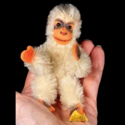 Rare Tiny Brother Early Steiff 5xJointed WHITE Jocko Chimpanzee (not Monkey!) 2 IDs -Steiff Tiny Brother Early Steiff 5x7878Jointed WHITE pic 13o 720 ca0fde04 0