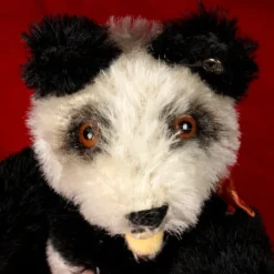 Rare Tiny Sister Steiff 5XJointed Teddy Panda Bear ID