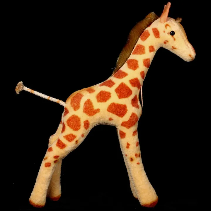 Tiny Velveteen Steiff Baby Giraffe Rare To Find In This Spectacular Condition! 3 Tiny Velveteen Steiff Baby Giraffe Rare To Find In This Spectacular Condition! - Image 3
