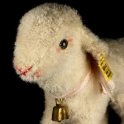 RARE Uncatalogued Early 1950s Steiff Wool Plush Baby Lamb Lamm 1930s Shape All ID