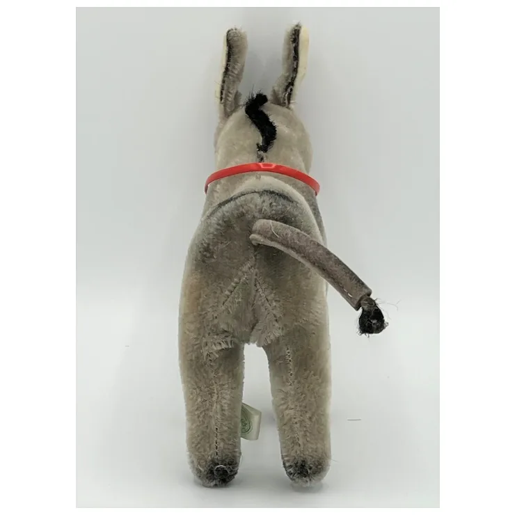 Vintage 1949 Hermann Teddy Original Donkey With Red Bridle And Reins - ID - Mohair 13 Vintage 1949 Hermann Teddy Original Donkey With Red Bridle And Reins - ID - Mohair - Image 13