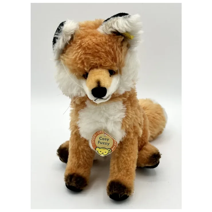 Vintage 1960's Steiff Cosy Fuzzy Fox With All ID - 22 Cm / 7" Tall Sitting - Lovely And Sly Red Fox! 2 Vintage 1960's Steiff Cosy Fuzzy Fox With All ID - 22 Cm / 7" Tall Sitting - Lovely And Sly Red Fox! - Image 2
