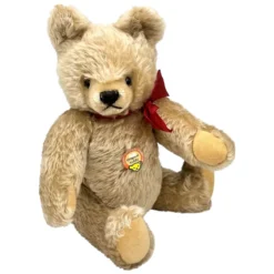 Vintage 1966 Steiff Original Teddy With ID - The First Of The Heart-faced Original Teddies! - 41 Cm - Nice Big Bear