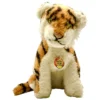 Vintage 1971 Steiff Ponx Sitting Tiger With ID - Chest Tag - Draylon - Very Cute