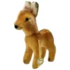 Vintage Baki Fawn Young Deer With ID Tag - 6 1/2" Tall - Mohair - Very Cute, Lovely Condition