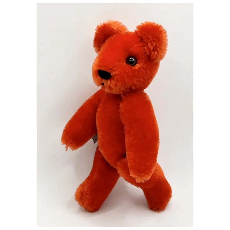 Vintage Grisly Miniature RED Teddy Bear With ID - 12 Cm - 5-way Jointed 9 Vintage Grisly Miniature RED Teddy Bear With ID - 12 Cm - 5-way Jointed - Image 9