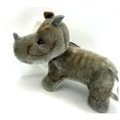 Vintage Grisly Miniature Rhino All ID - 5" Long - Mohair - 217/10 - Rhinoceros -Steiff Vintage Grisly Miniature Rhino all ID pic 5o 7203a10.10 fe657fc7 f