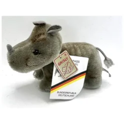Vintage Grisly Miniature Rhino All ID - 5" Long - Mohair - 217/10 - Rhinoceros -Steiff Vintage Grisly Miniature Rhino all ID pic 6o 7203a10.10 42c4f5fa f